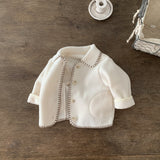 Pin Coat Jumper für Babys – Warmer Baby-Mantel mit dekorativen Nähten