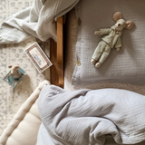 Muslin dreamland: delicate children's bed set for heavenly sleeping comfort