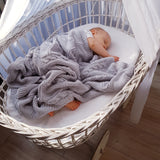 Coco ecru cotton blanket