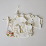 NORA romper - summer muslin bodysuit for babies made from 100% cotton