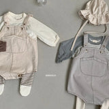 Chino Dungarees Bodysuit Bebe Holic