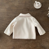 Pin Coat Jumper für Babys – Warmer Baby-Mantel mit dekorativen Nähten