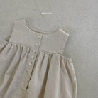 Linen Sleeveless Bodysuit Bebe Holic