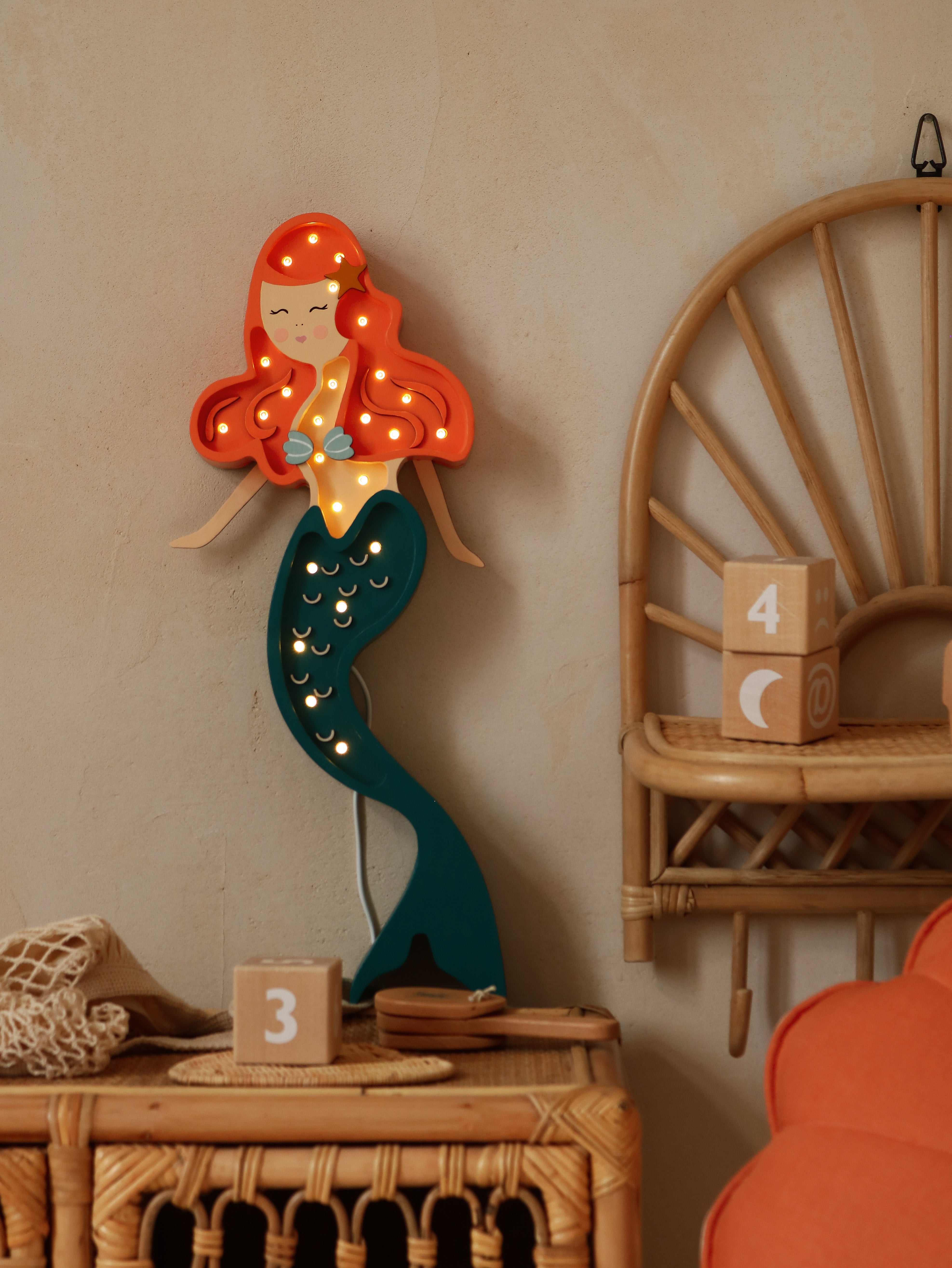 Little Lights Ariel Mermaid Lampe - Zauberhaftes Nachtlicht für Kinderzimmer