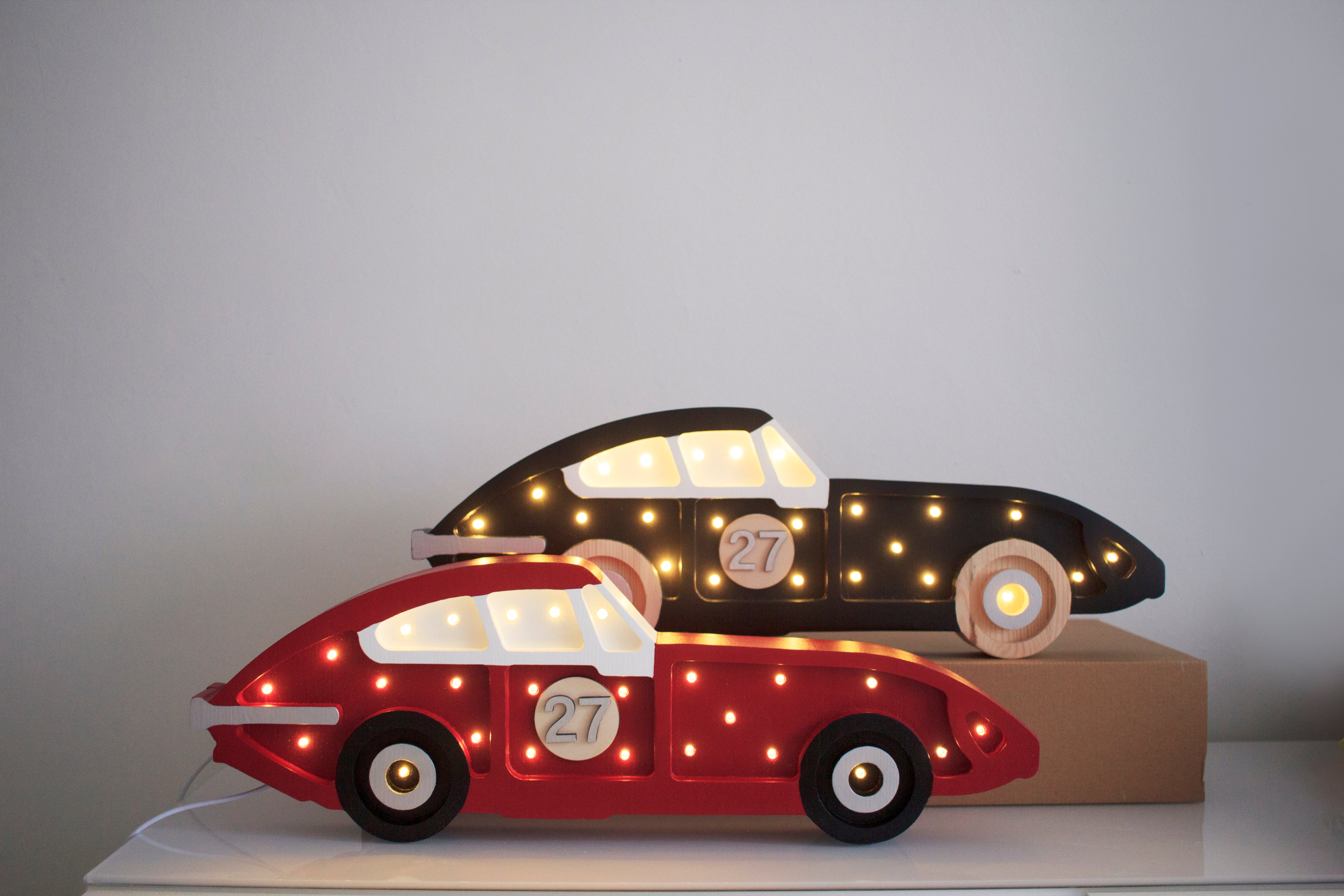 Little Lights Freccia Rossa Race Car Lampe - Perfektes Nachtlicht für Kinder