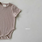 Rib Shirt Sleeves Bodysuit Cozy Kidz