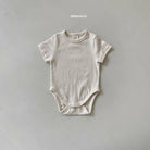 Rib Shirt Sleeves Bodysuit Cozy Kidz