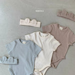 Rib Shirt Sleeves Bodysuit Cozy Kidz