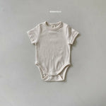 Rib Shirt Sleeves Bodysuit Cozy Kidz