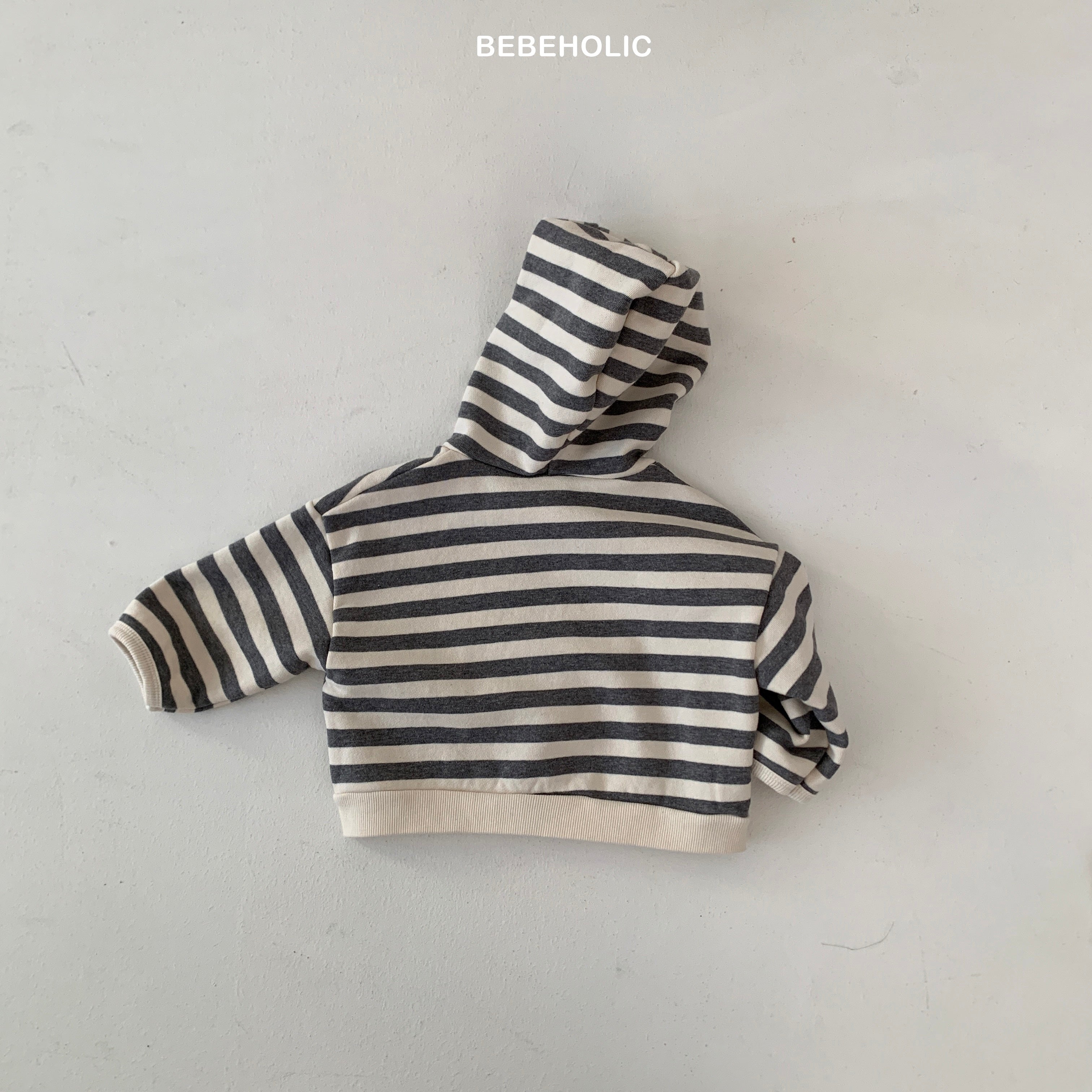 Broccoli Stripe Hooded Zip-up Jacket