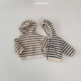 Broccoli Stripe Hooded Zip-up Jacket