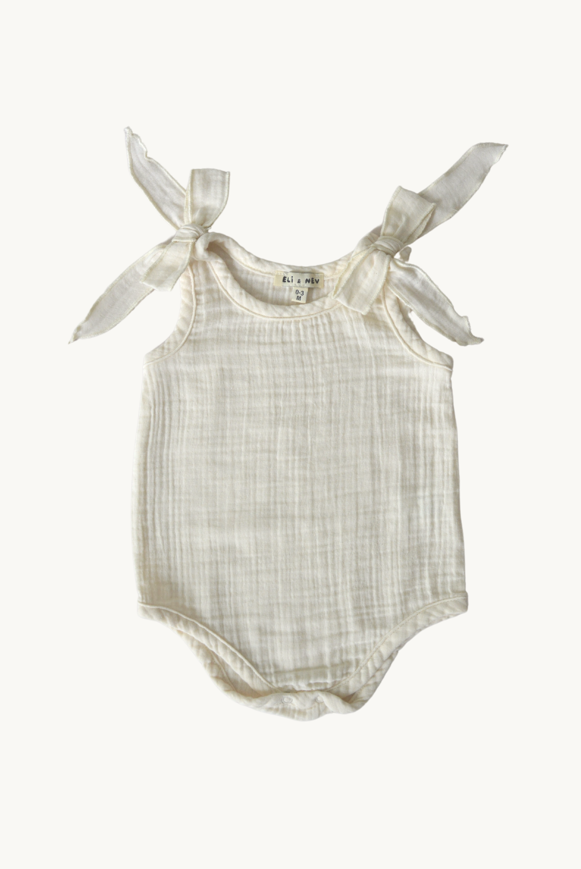 NORA romper - summer muslin bodysuit for babies made from 100% cotton